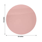 10 - Pack Dining Plate Chargers Decorative Acrylic Mirror Rose Gold Round - Lightweight Event Display 13" - Bell Racket Store