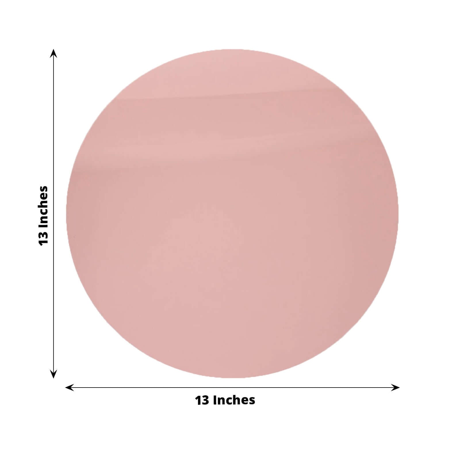 10 - Pack Dining Plate Chargers Decorative Acrylic Mirror Rose Gold Round - Lightweight Event Display 13" - Bell Racket Store