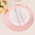 10 - Pack Dining Plate Chargers Decorative Acrylic Mirror Rose Gold Round - Lightweight Event Display 13" - Bell Racket Store