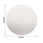 10 - Pack Dining Plate Chargers Decorative Acrylic Mirror Silver Round - Lightweight Event Display 13" - Bell Racket Store