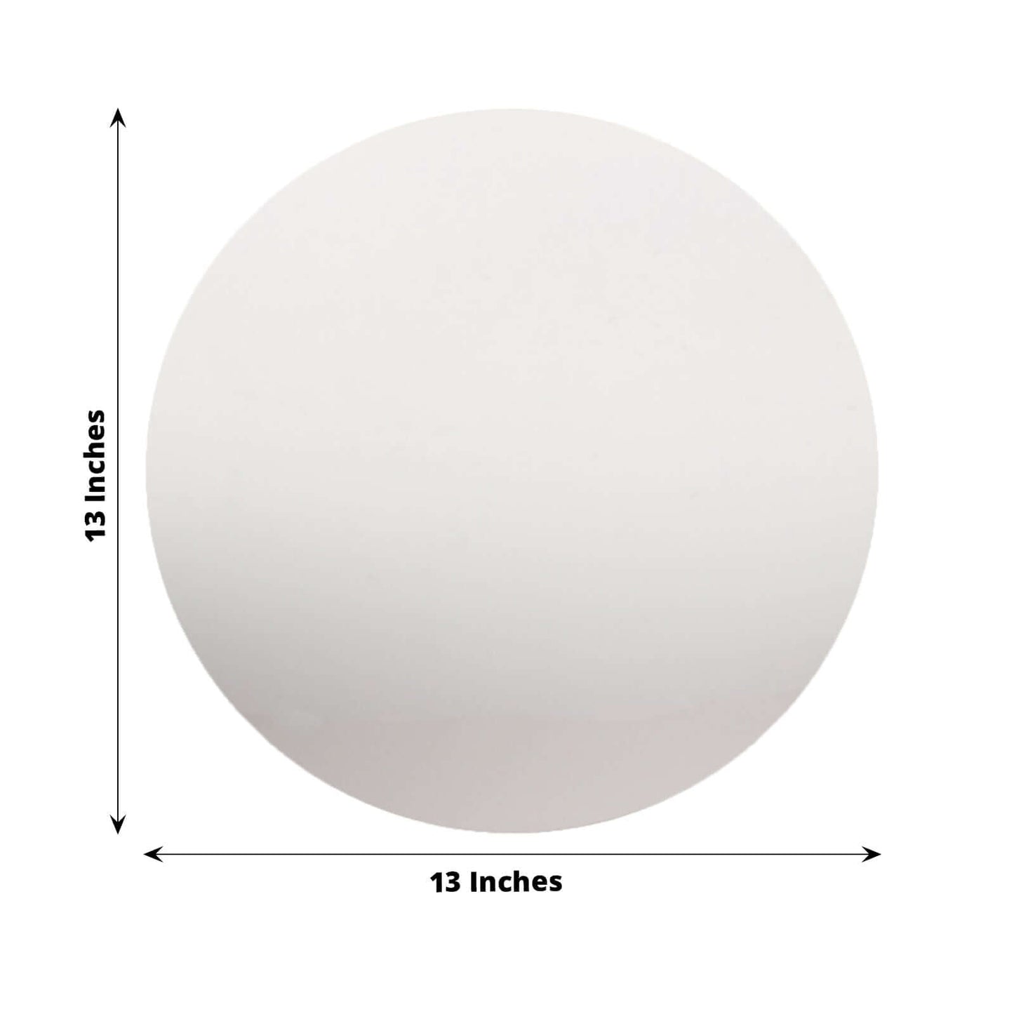 10 - Pack Dining Plate Chargers Decorative Acrylic Mirror Silver Round - Lightweight Event Display 13" - Bell Racket Store