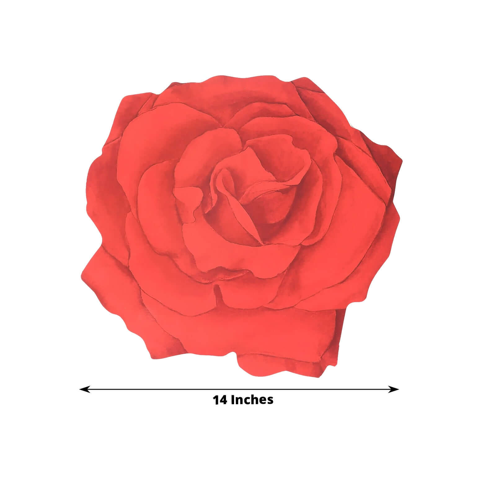 10 - Pack Disposable Table Placemats with Red Rose Flower Design - 400GSM Floral Cardboard Placemats for Romantic Themes & Garden Parties 14" - Bell Racket Store