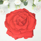 10 - Pack Disposable Table Placemats with Red Rose Flower Design - 400GSM Floral Cardboard Placemats for Romantic Themes & Garden Parties 14" - Bell Racket Store
