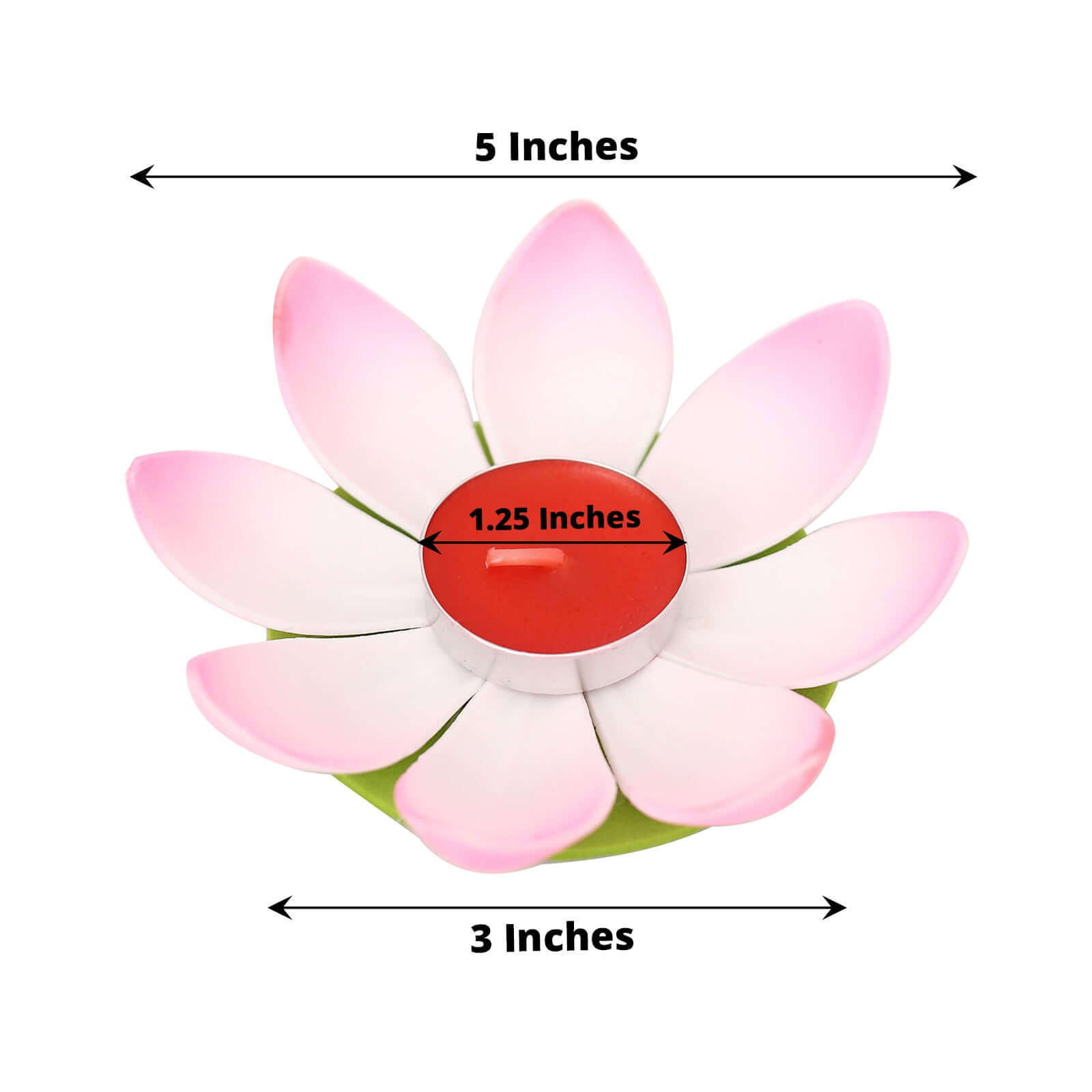 10 - Pack Floating Candle Lights Water Lily Lotus Flower Design Colorful - Assorted Tealight Lanterns 5" - Bell Racket Store