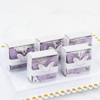 10 Pack Lavender Butterfly Unscented Soap Baby Shower Favors with Gift Boxes, Pre - Packed Bridal Shower Wedding Souvenirs - 2" - Bell Racket Store