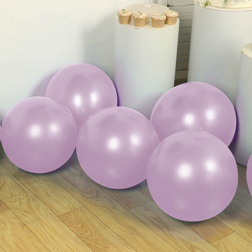10 Pack Lavender Lilac Biodegradable Balloons, 18" Thickened Extra Strong Eco - friendly Latex Helium Party Balloons - Bell Racket Store