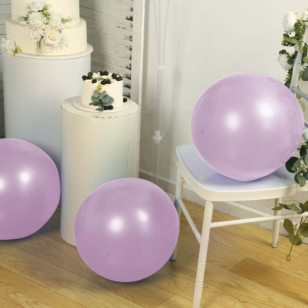 10 Pack Lavender Lilac Biodegradable Balloons, 18" Thickened Extra Strong Eco - friendly Latex Helium Party Balloons - Bell Racket Store