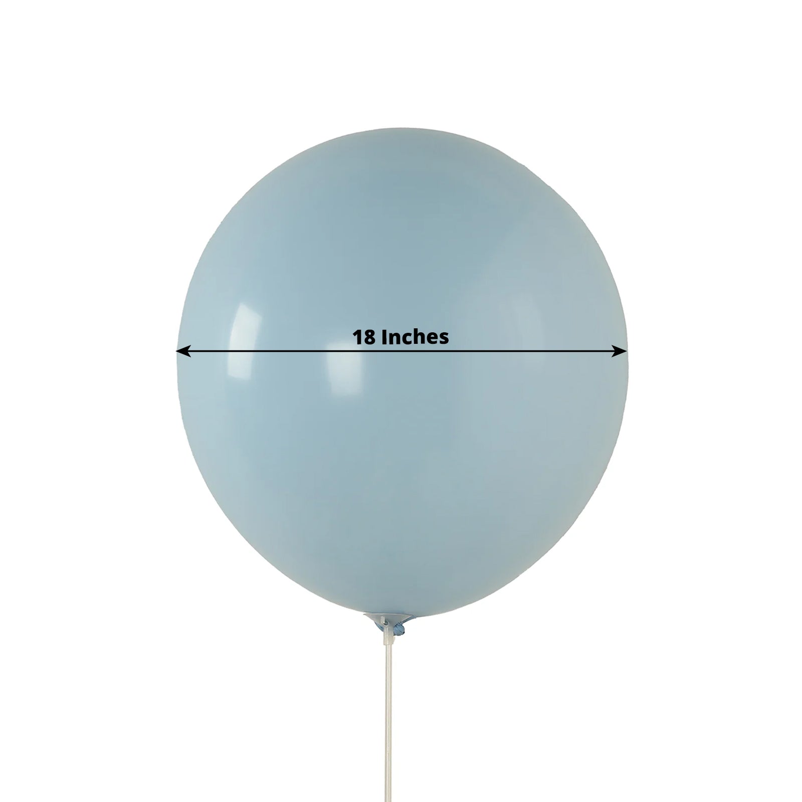 10 Pack Matte Pastel Ice Blue Biodegradable Balloons 18", Round Eco - friendly Thick Latex Party Balloons - Bell Racket Store