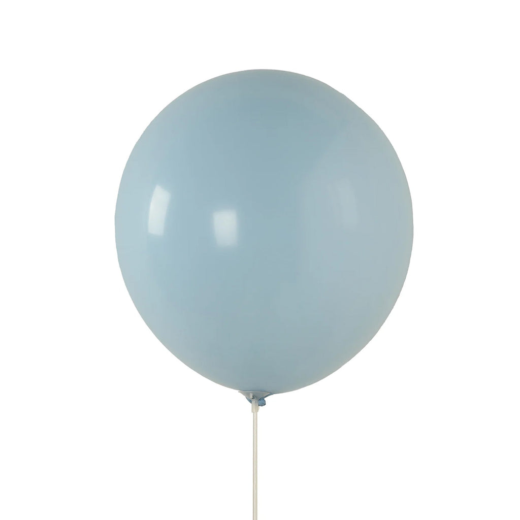 10 Pack Matte Pastel Ice Blue Biodegradable Balloons 18", Round Eco - friendly Thick Latex Party Balloons - Bell Racket Store
