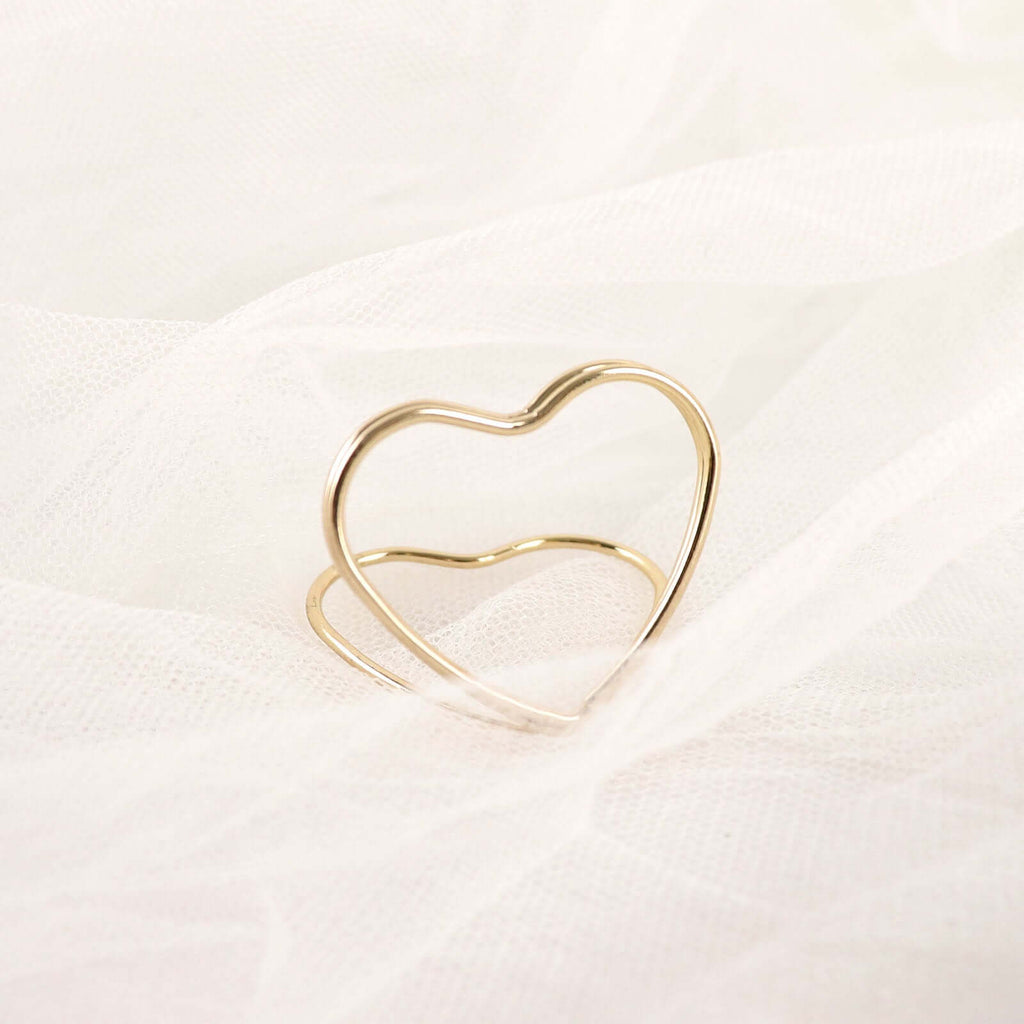 10 - Pack Metal Card Holder Stands Double Heart Design Gold - Table Number Stands and Wedding Place Card Menu Clips 1" - Bell Racket Store