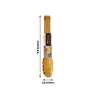 10 - Pack Metal Serving Tongs Gold - Stainless Steel Food Safe Kitchen Tongs with Scalloped Gripping Edge for Indoor & Outdoor Gatherings 9.5" - Bell Racket Store