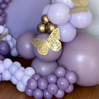 10 Pack Metallic Gold Foil Jumbo 3D Butterfly Wall Stickers, 14"x20" Disposable Paper Charger Placemats - Bell Racket Store