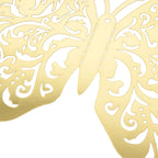 10 Pack Metallic Gold Foil Large 3D Butterfly Wall Stickers, 8"x12" Butterfly Paper Charger Placemat - Bell Racket Store