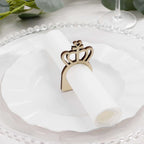 10 Pack Natural Wooden Princess Crown Farmhouse Napkin Holders, 3" Boho Rustic Napkin Rings - Bell Racket Store