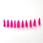 10 Pack Pink Tissue Paper Tassel Garland â€“ Pre - Tied 12" Hanging Fringe Streamers with 10ft String for Party & Backdrop DÃ©cor - Bell Racket Store