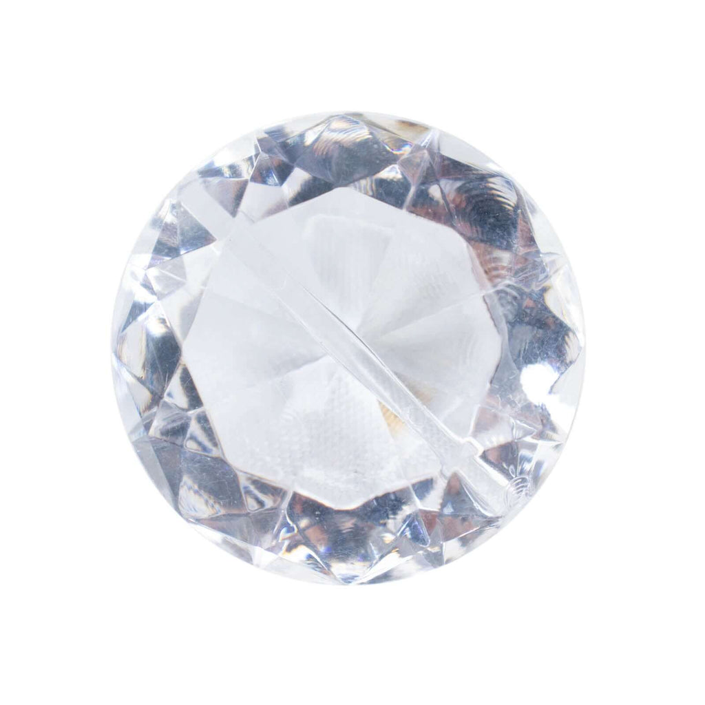 10 - Pack Plastic Card Holder Stands Diamond Shaped Design Clear Crystal - Wedding Table Place Card Decorations 1.75" - Bell Racket Store