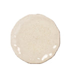 10 - Pack Plastic Round 6" Dessert Plates in Gold Glitter with Ruffled Rim - Transparent Sturdy Disposable Salad Appetizer Dinnerware - Bell Racket Store