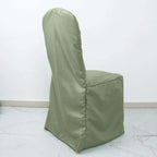10 Pack Polyester Chair Cover for Banquet Chairs Dusty Sage Green - Stain - Resistant Reusable Slip - On Slipcover - Bell Racket Store