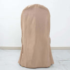 10 Pack Polyester Chair Cover for Banquet Chairs Nude - Stain - Resistant Reusable Slip - On Slipcover - Bell Racket Store