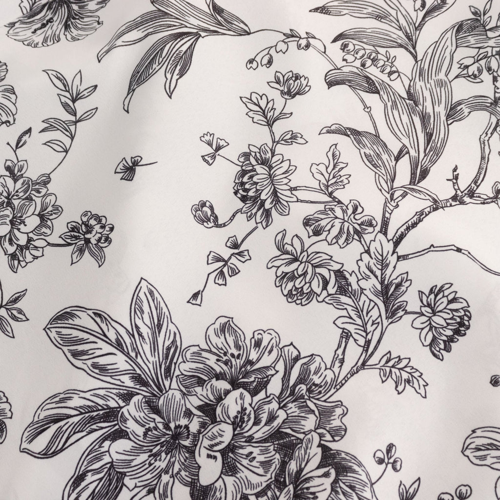 10 Pack Polyester Chair Covers for Folding Chairs â€“ White Black French Toile Pattern, Reusable Stain - Resistant Slip - On Slipcovers - Bell Racket Store