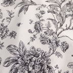 10 Pack Polyester Chair Covers for Folding Chairs â€“ White Black French Toile Pattern, Reusable Stain - Resistant Slip - On Slipcovers - Bell Racket Store