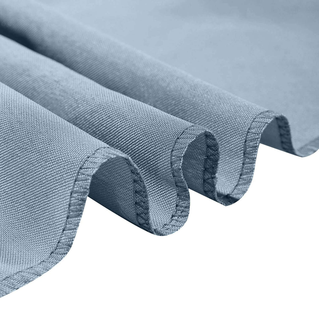 10 Pack Polyester Chair Covers for Folding Chairs Dusty Blue - Wrinkle - Free Stain - Resistant Slip - On Slipcovers - Bell Racket Store