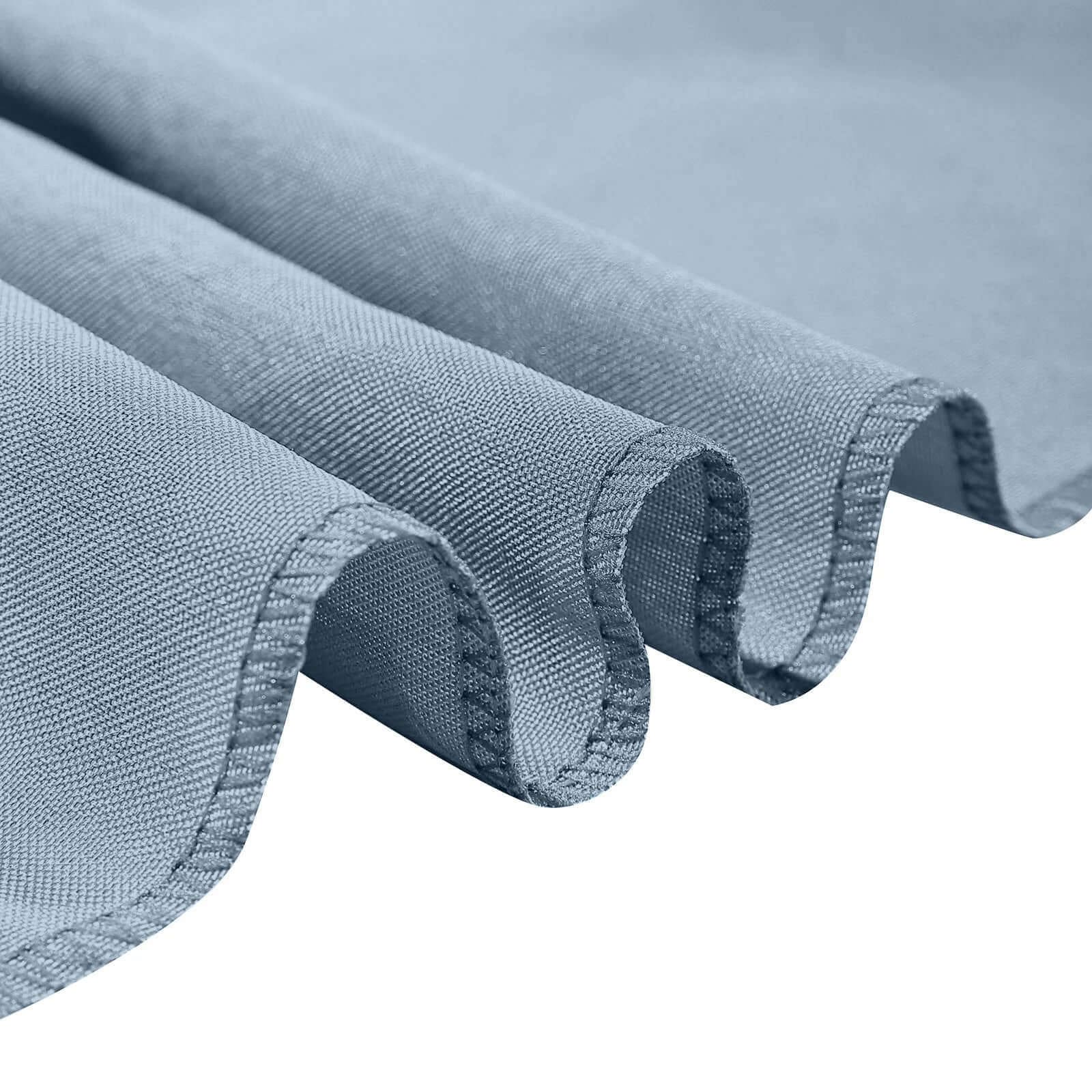 10 Pack Polyester Chair Covers for Folding Chairs Dusty Blue - Wrinkle - Free Stain - Resistant Slip - On Slipcovers - Bell Racket Store