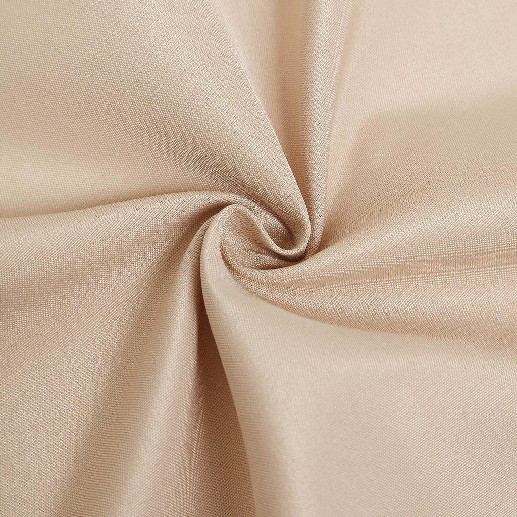 10 Pack Polyester Chair Covers for Folding Chairs Nude - Wrinkle - Free Stain - Resistant Slip - On Slipcovers - Bell Racket Store