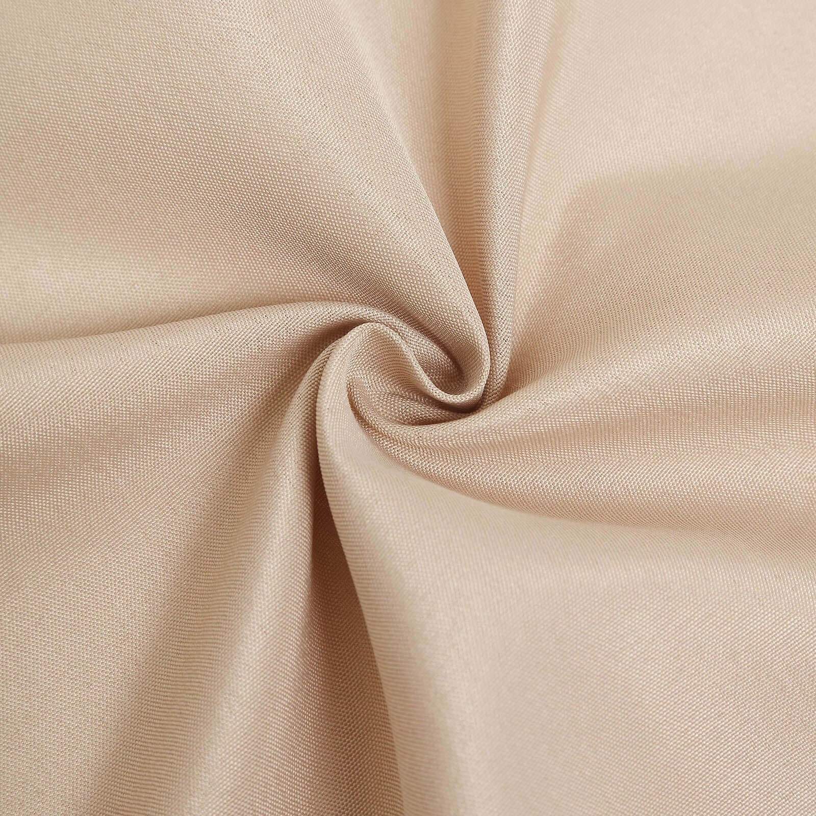 10 Pack Polyester Chair Covers for Folding Chairs Nude - Wrinkle - Free Stain - Resistant Slip - On Slipcovers - Bell Racket Store