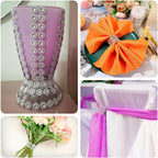 10 Pack Silver Sunflower Diamond Rhinestones Napkin Holders With Velcro, Elegant Wedding Napkin Rings - Bell Racket Store