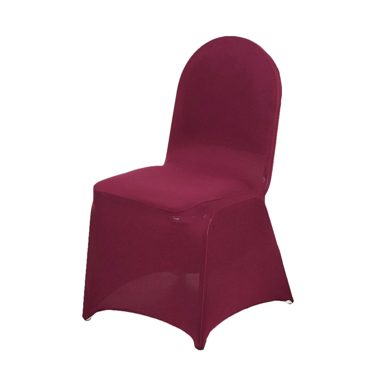 10 Pack Spandex Chair Covers for Banquet Chairs Burgundy - Durable Reusable Stretch Slip - On Covers - Bell Racket Store