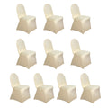 10 Pack Spandex Chair Covers for Banquet Chairs Champagne - Durable Reusable Stretch Slip - On Covers - Bell Racket Store
