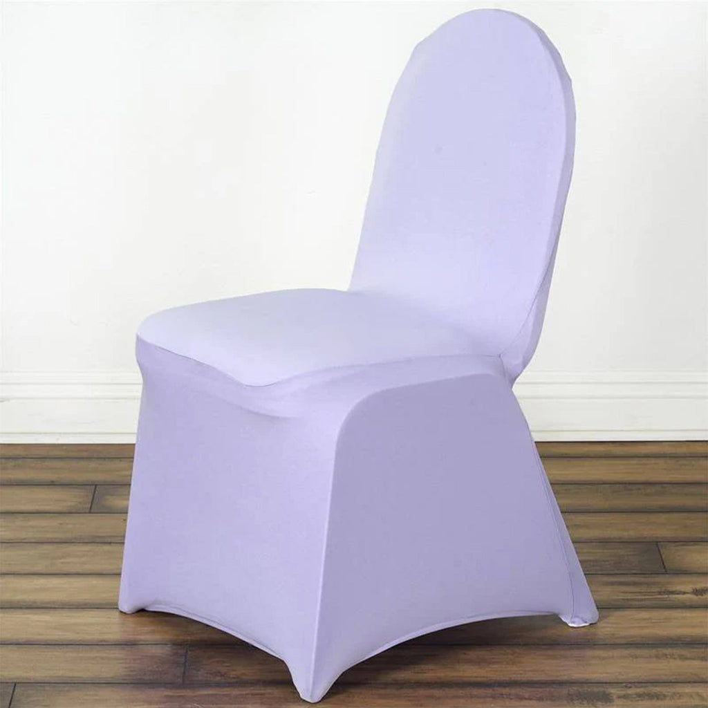 10 Pack Spandex Chair Covers for Banquet Chairs Lavender Lilac - Durable Reusable Stretch Slip - On Covers - Bell Racket Store