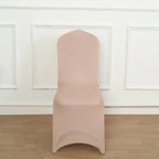 10 Pack Spandex Chair Covers for Banquet Chairs Nude - Durable Reusable Stretch Slip - On Covers - Bell Racket Store