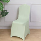 10 Pack Spandex Chair Covers for Banquet Chairs Sage Green - Durable Reusable Stretch Slip - On Covers - Bell Racket Store