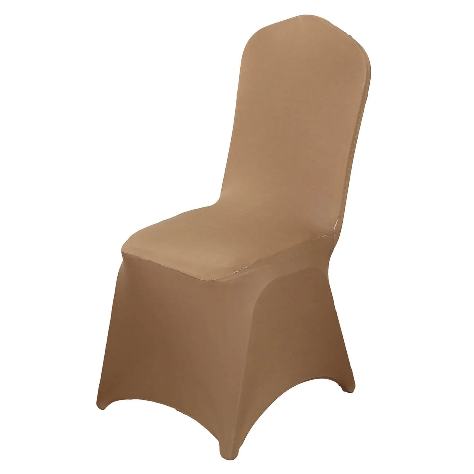 10 Pack Spandex Chair Covers for Banquet Chairs Taupe - Durable Reusable Stretch Slip - On Covers - Bell Racket Store