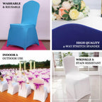 10 Pack Spandex Chair Covers for Banquet Chairs White - Durable Reusable Stretch Slip - On Covers for Gatherings - Bell Racket Store