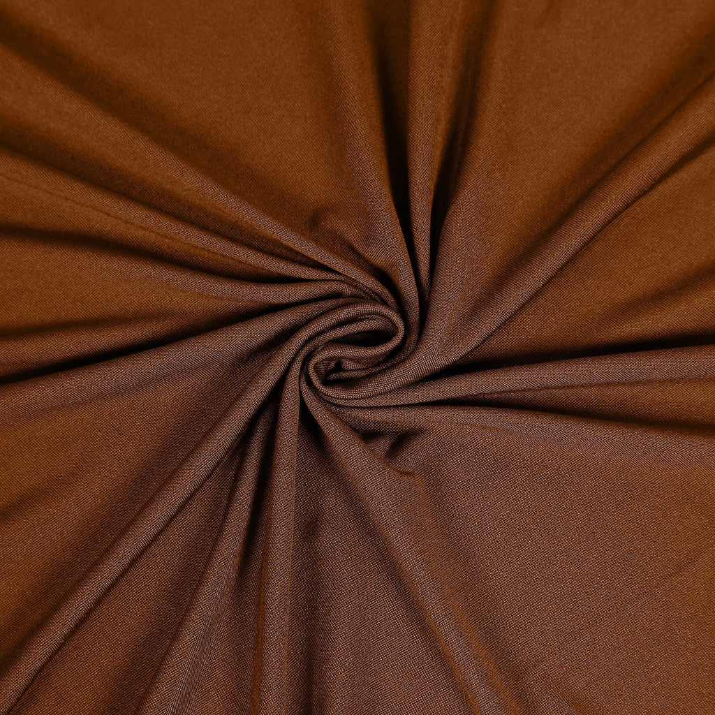 10 Pack Stretch Spandex Chair Covers Cinnamon Brown for Folding Chairs - Durable 160GSM Fitted Slipcovers - Bell Racket Store