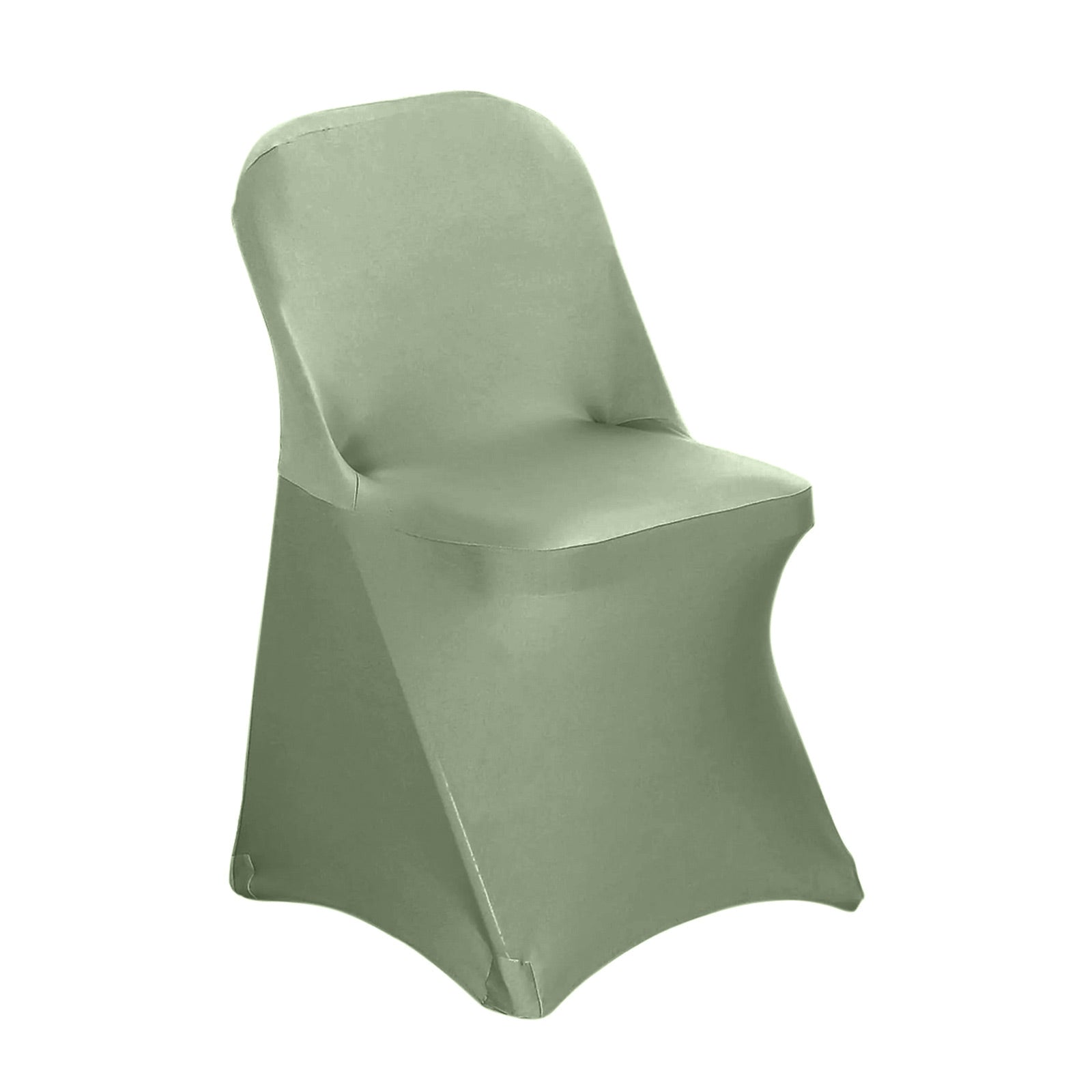 10 Pack Stretch Spandex Chair Covers Dusty Sage Green for Folding Chairs - Durable 160GSM Fitted Slipcovers - Bell Racket Store