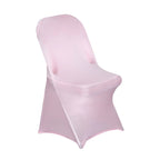 10 Pack Stretch Spandex Chair Covers Pink for Folding Chairs - Durable 160GSM Fitted Slipcovers - Bell Racket Store