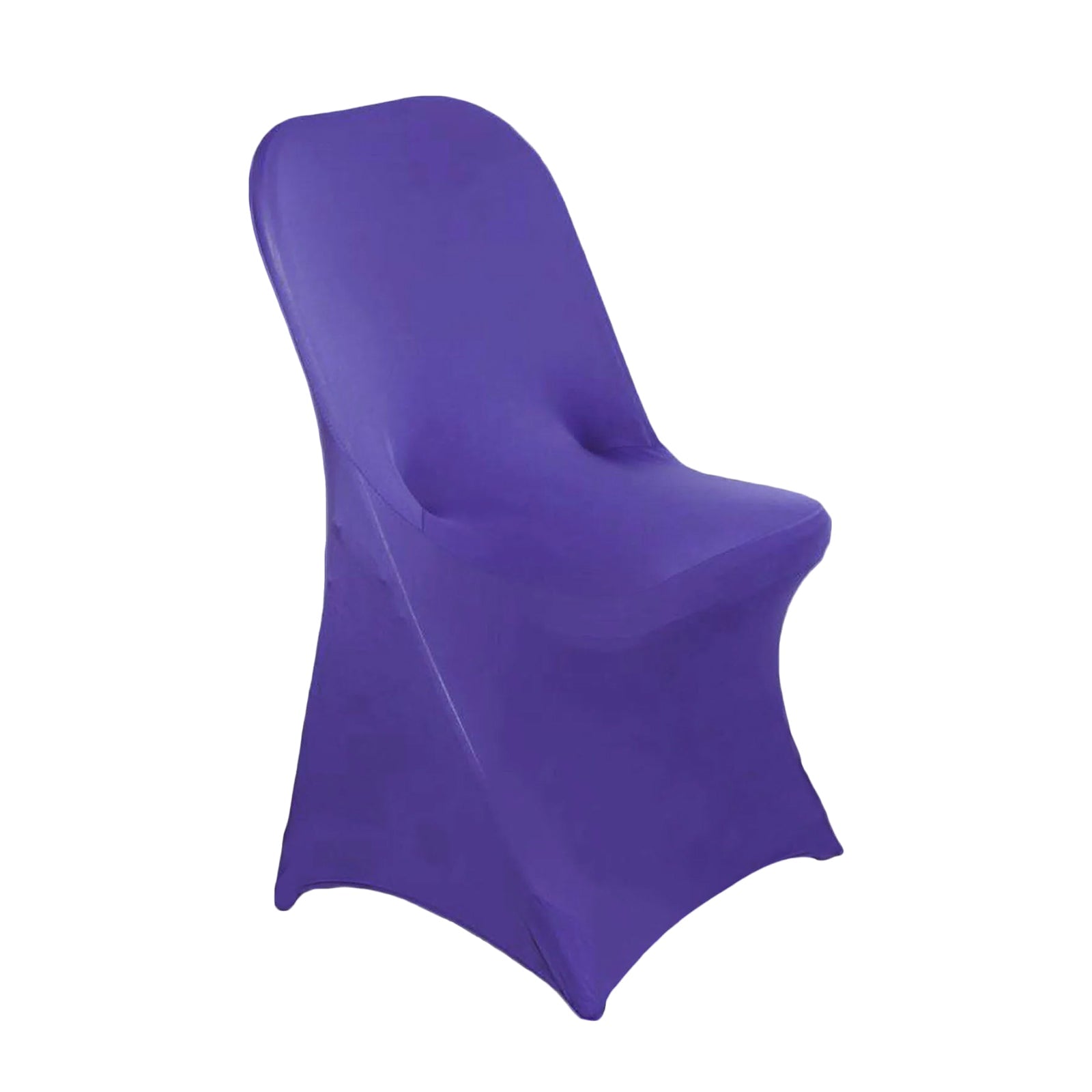 10 Pack Stretch Spandex Chair Covers Purple for Folding Chairs - Durable 160GSM Fitted Slipcovers - Bell Racket Store