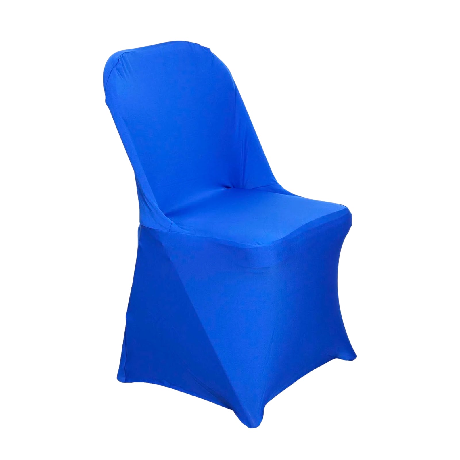 10 Pack Stretch Spandex Chair Covers Royal Blue for Folding Chairs - Durable 160GSM Fitted Slipcovers - Bell Racket Store
