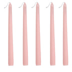 10 - Pack Taper Candles Premium Wax Design Blush - Unscented Candles for Upscale Settings 10" - Bell Racket Store