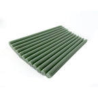 10 - Pack Taper Candles Premium Wax Design Dusty Sage Green - Unscented Candles for Upscale Settings 10" - Bell Racket Store
