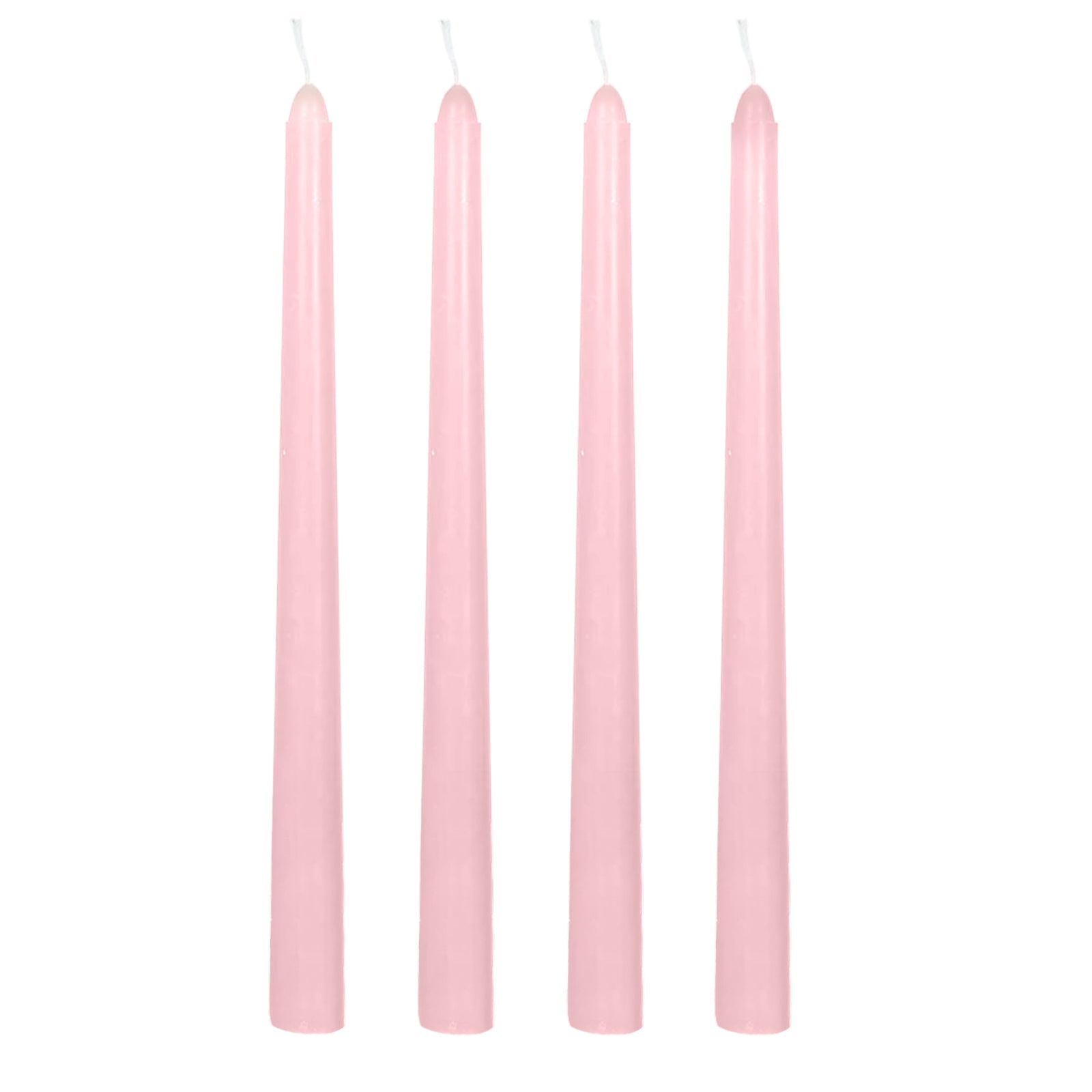 10 - Pack Taper Candles Premium Wax Design Pink - Unscented Candles for Upscale Settings 10" - Bell Racket Store