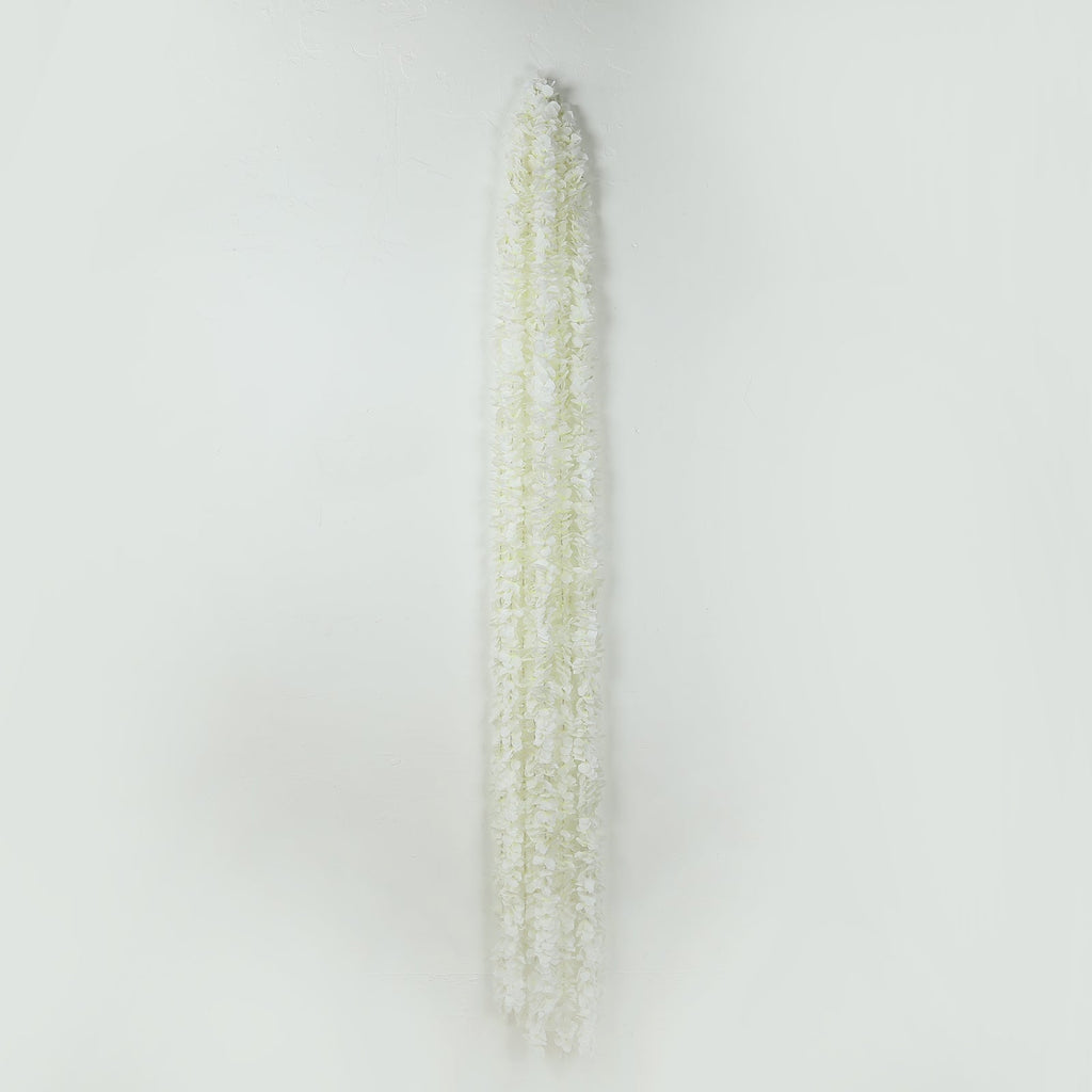 10 Pack White Artificial Wisteria Vines Flower Garlands, Hanging Silk Flowers Wedding Arch Garden Wall Decor - 6.5ft - Bell Racket Store