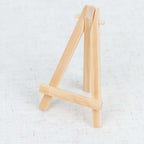 10 - Pack Wooden Display Easel Stands DIY Mini Design Natural - Rustic Place Card Table Number Holders 5" - Bell Racket Store