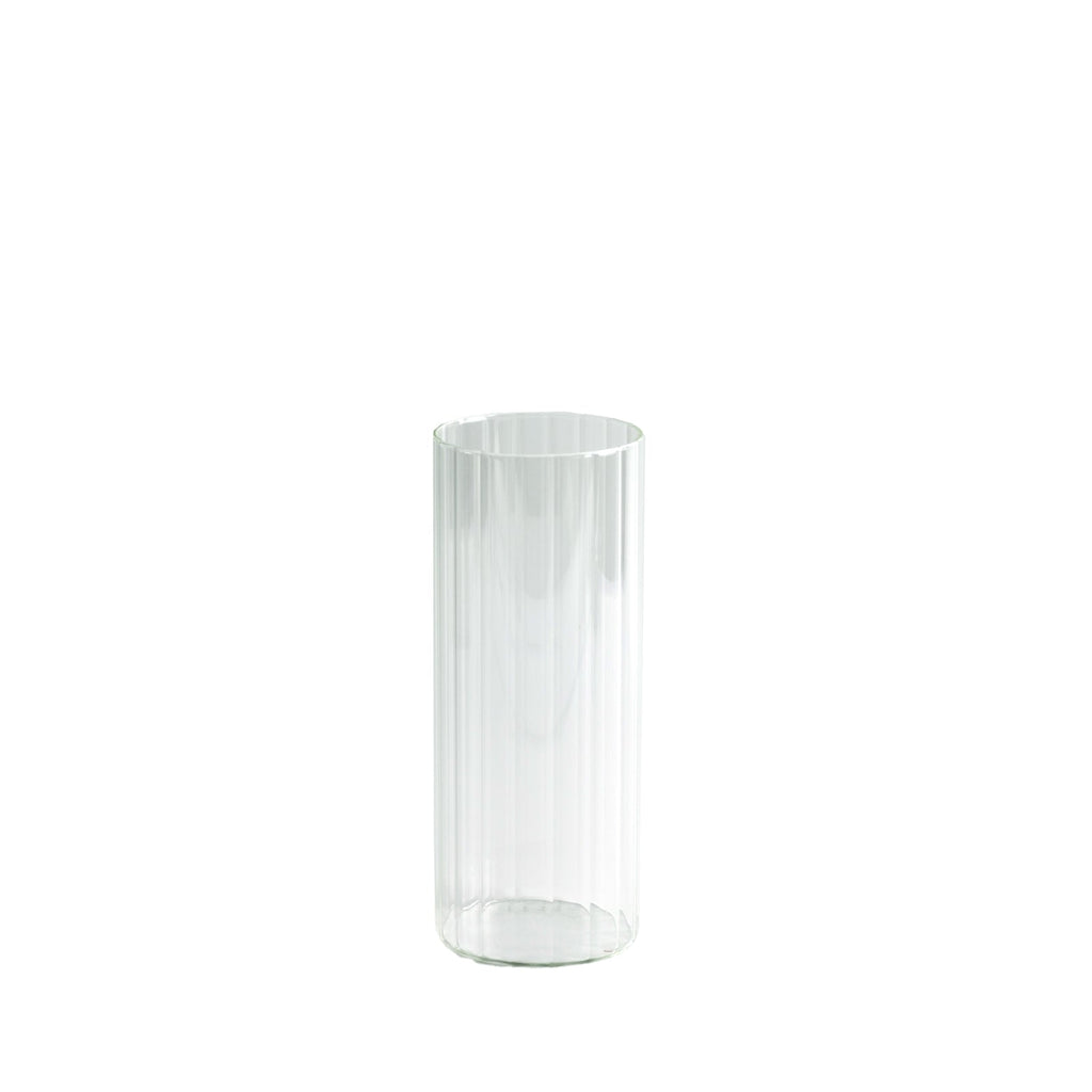 10" Ribbed Cylinder Glass Vases â€“ 12 Pack Clear Flower Vases for Table Centerpieces, Home & Wedding Decor - Bell Racket Store