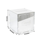 10" Silver Mirror Acrylic Wedding Card Box with Slot - Wishing Well Money Box for Reception, Graduation, and Events - Bell Racket Store