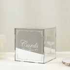 10" Silver Mirror Acrylic Wedding Card Box with Slot - Wishing Well Money Box for Reception, Graduation, and Events - Bell Racket Store